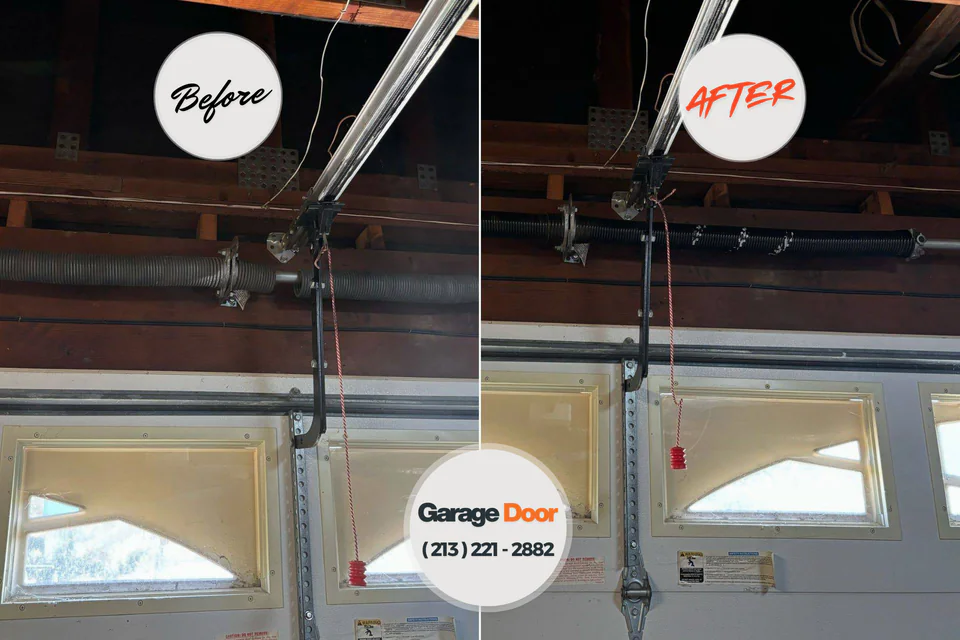 Before and after: garage door opener repair North Bay Village, FL